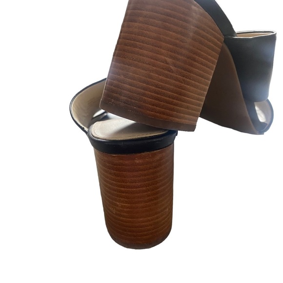 Cole Haan women’s leather block heel crisscross sandals black size 9B - Picture 12 of 15